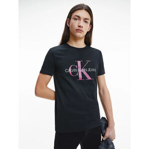 Calvin Klein pánské černé tričko - S (0GO)